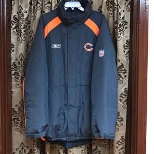 NFL Chicago Bears Reebok Parka Jacket With Matching Beanie Included